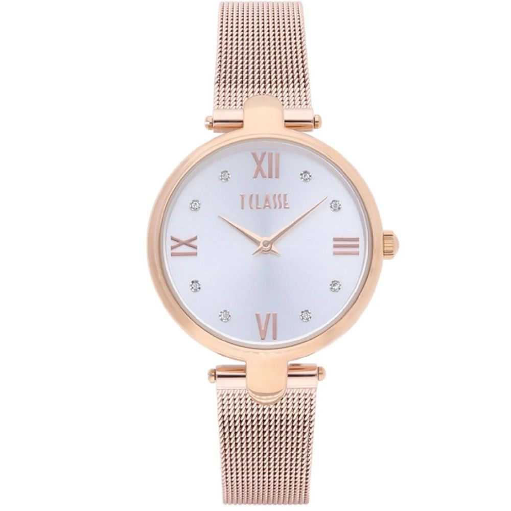 1° Classe Orologio Solo Tempo Acciaio Rosè Santorini
