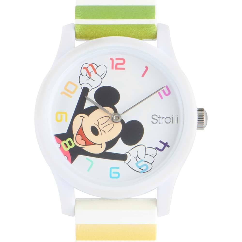 Disney Orologio Gomma Bianco Topolino Happy Times