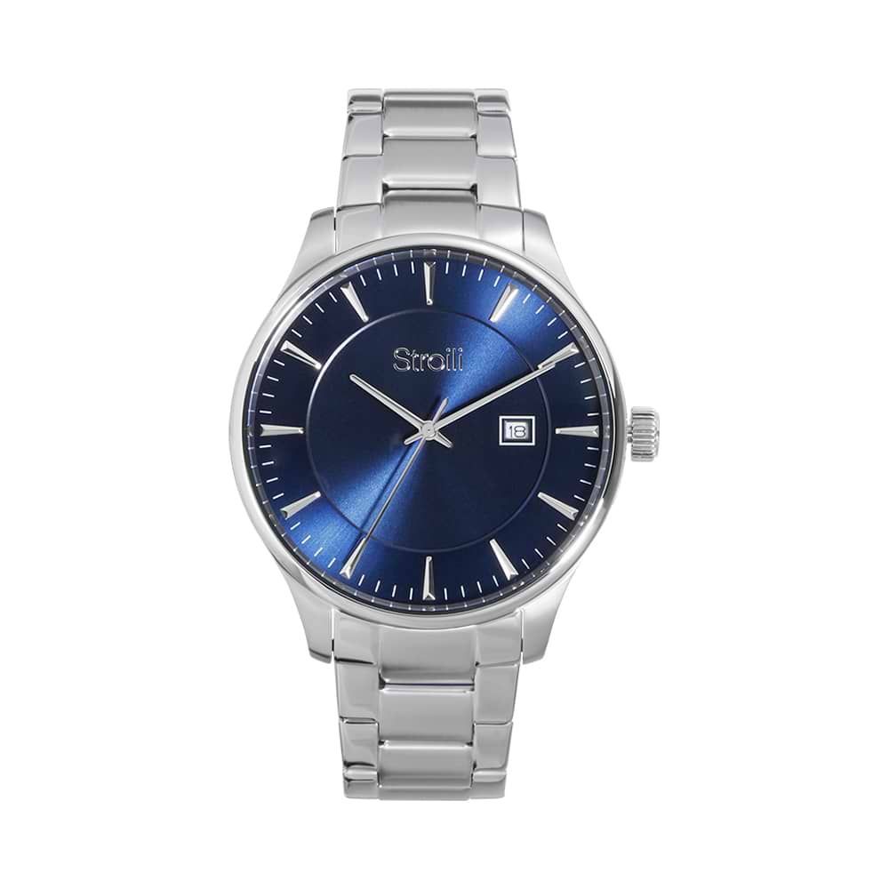 Stroili Orologio Solo Tempo Uomo Acciaio Blu Nizza