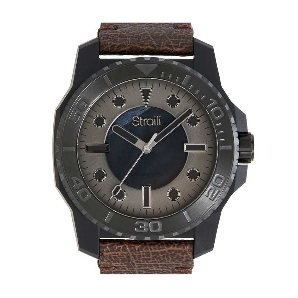 Stroili Orologio Solo Tempo Uomo Acciaio Nero Darwin