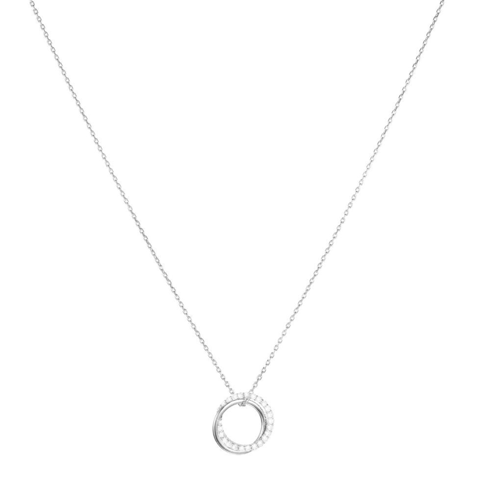 Stroili Collana Argento Cerchio Zirconato Silver Shine