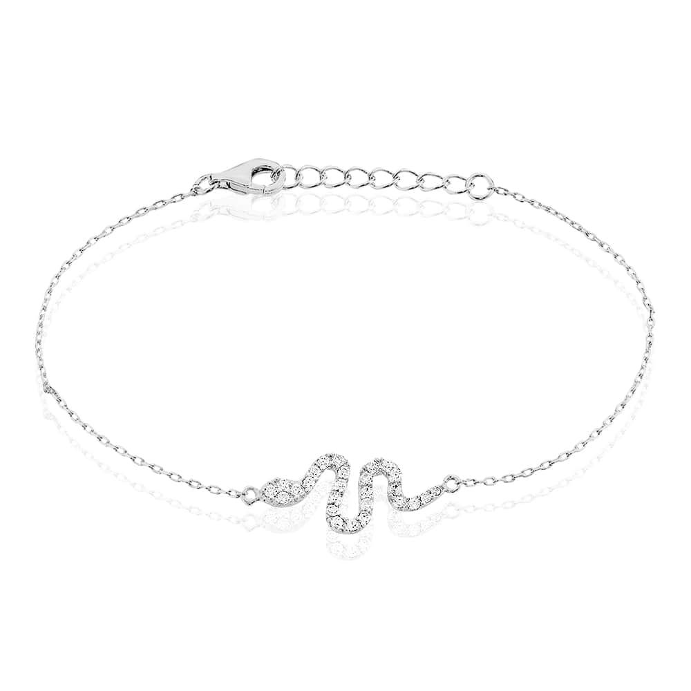 Stroili Bracciale Argento Serpente Zirconato Silver Moments