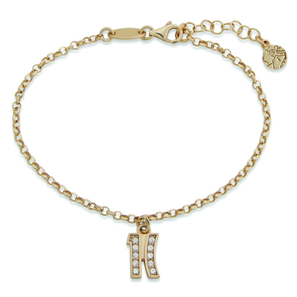 1 Classe Bracciale Argento Gold Logo 1 Classe