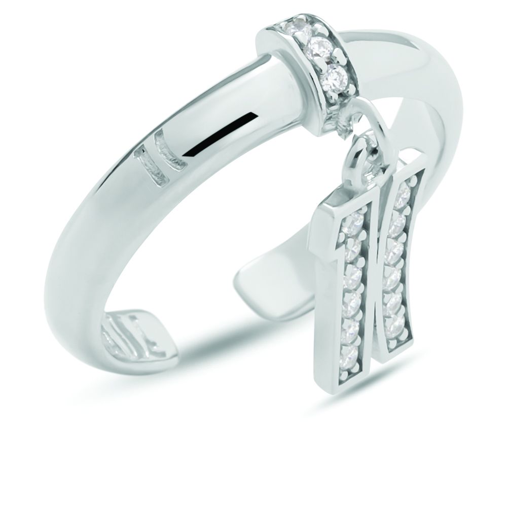 1 Classe Anello Regolabile Argento Logo 1° Classe