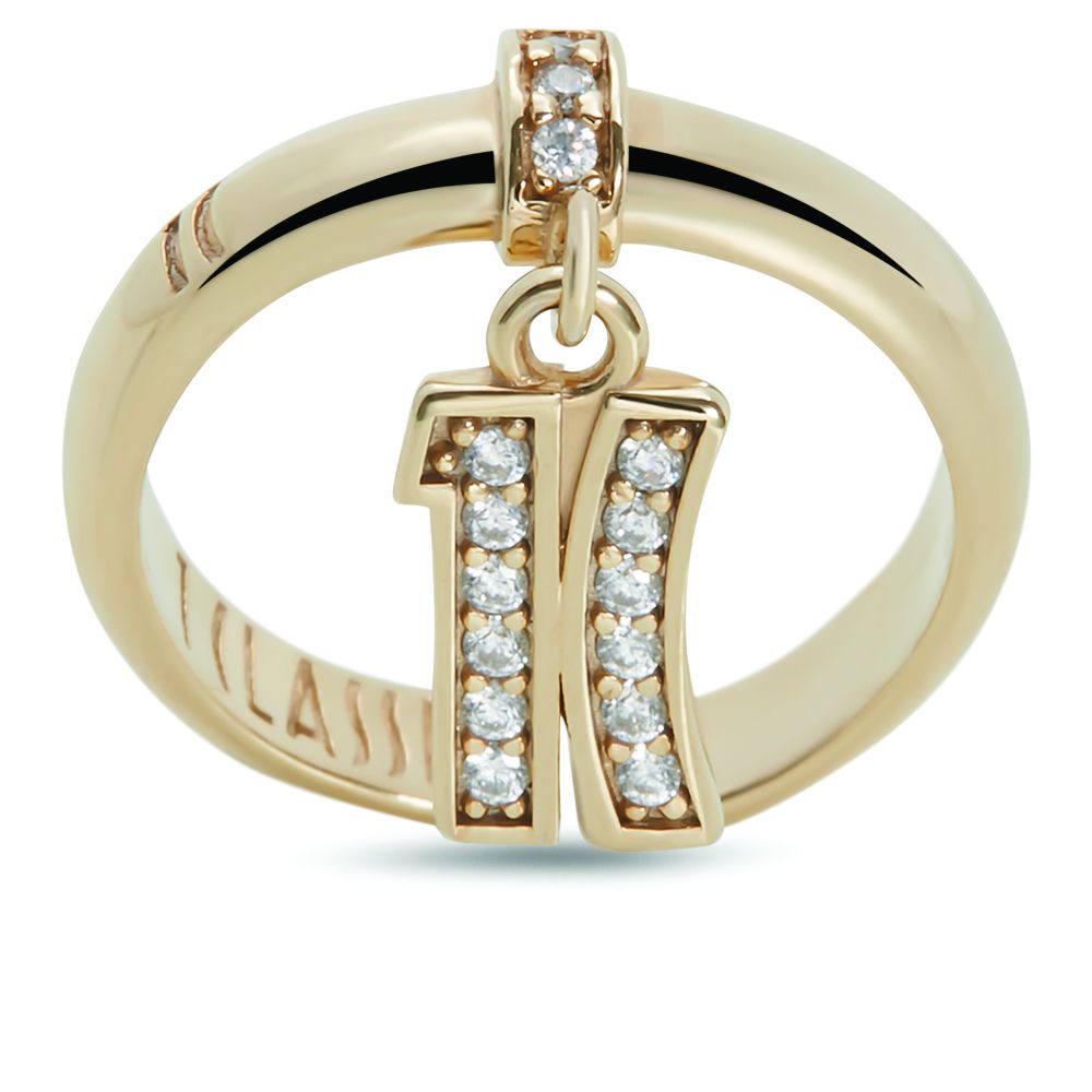 1 Classe Anello Regolabile Argento Gold Logo 1° Classe