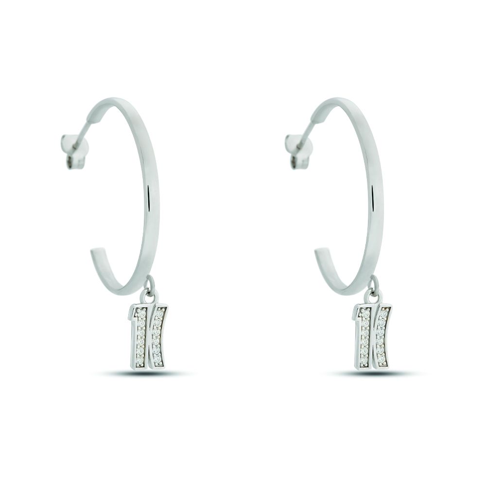 1 Classe Cerchio Argento Rodiato Logo 1 Classe