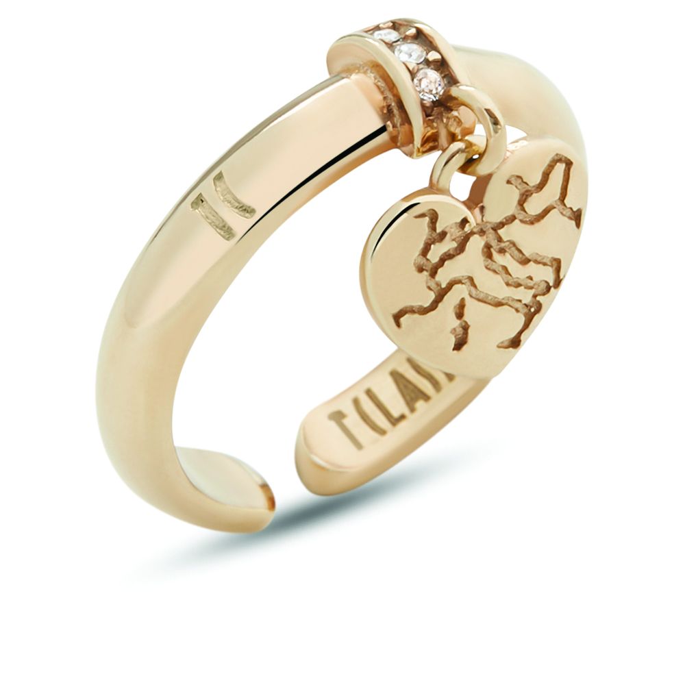 1 Classe Anello Regolabile Argento Gold Con Cuore
