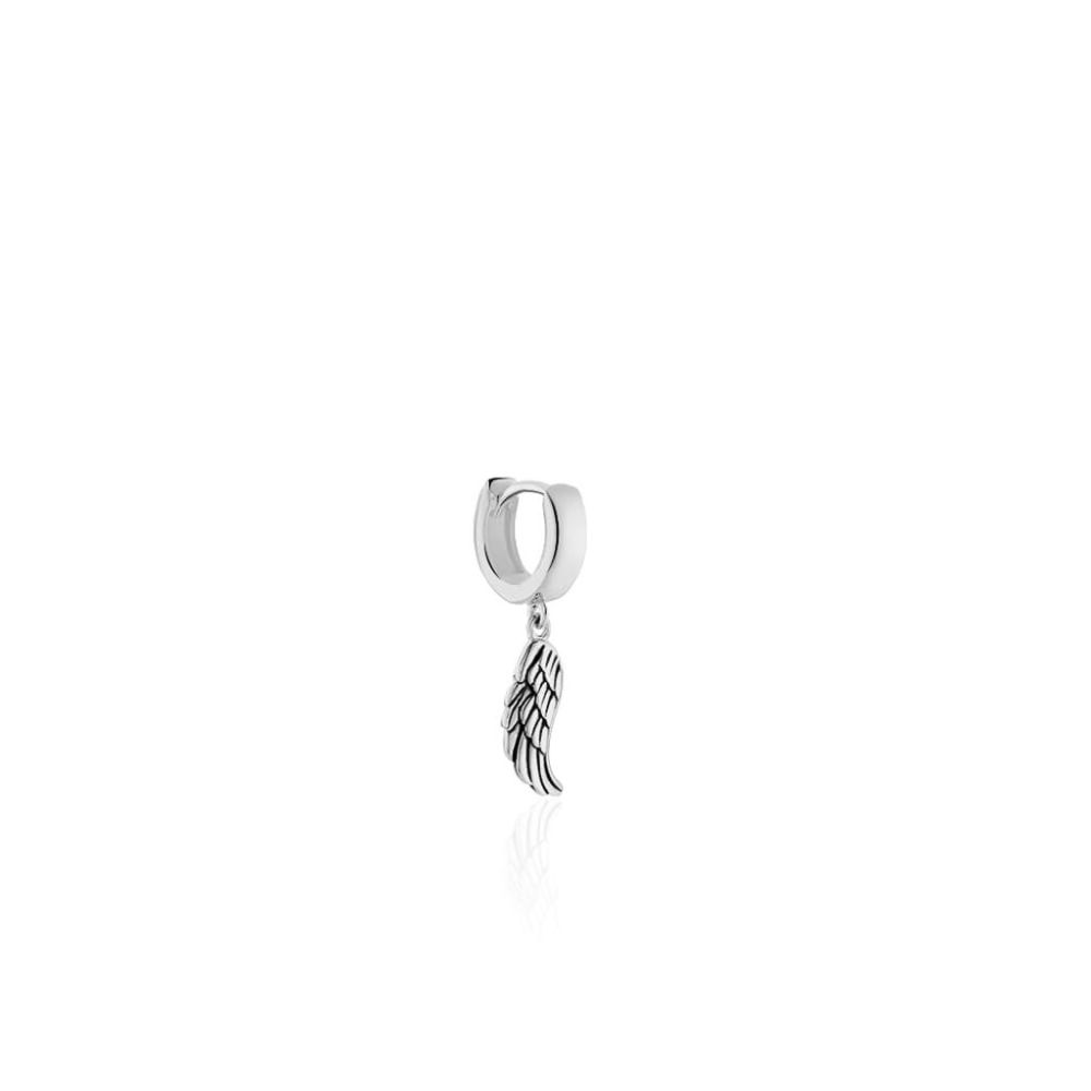 Stroili Mono Cerchio Argento Rodiato con Ala Gentleman