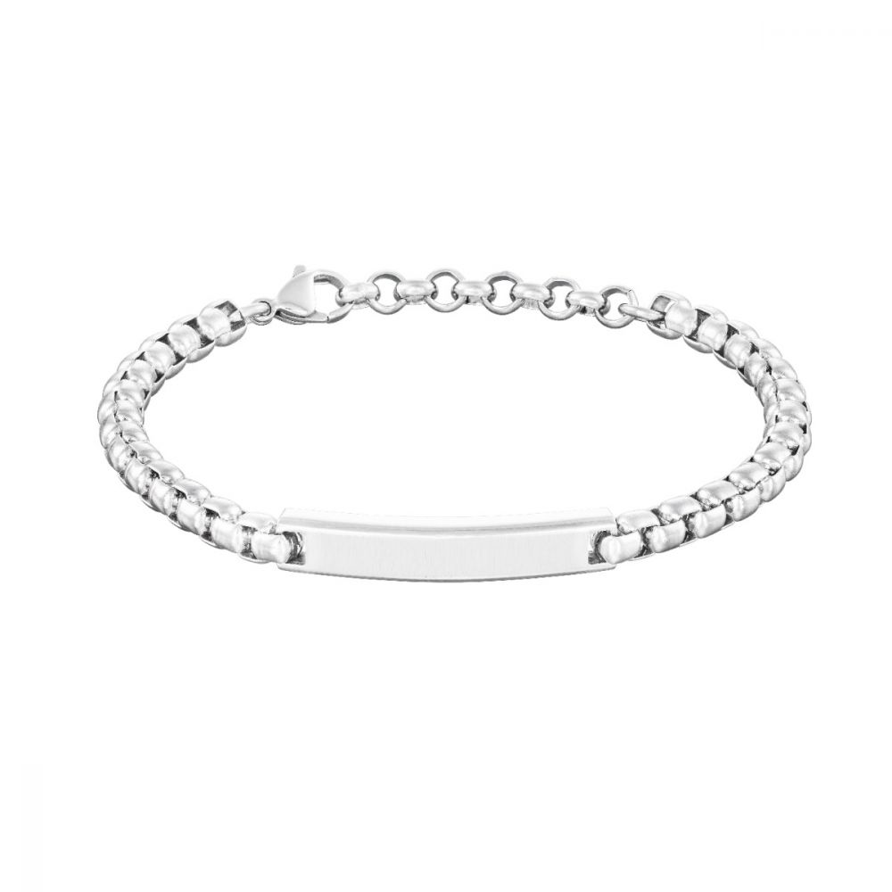 Stroili Bracciale Uomo Acciaio Piastra Man Code