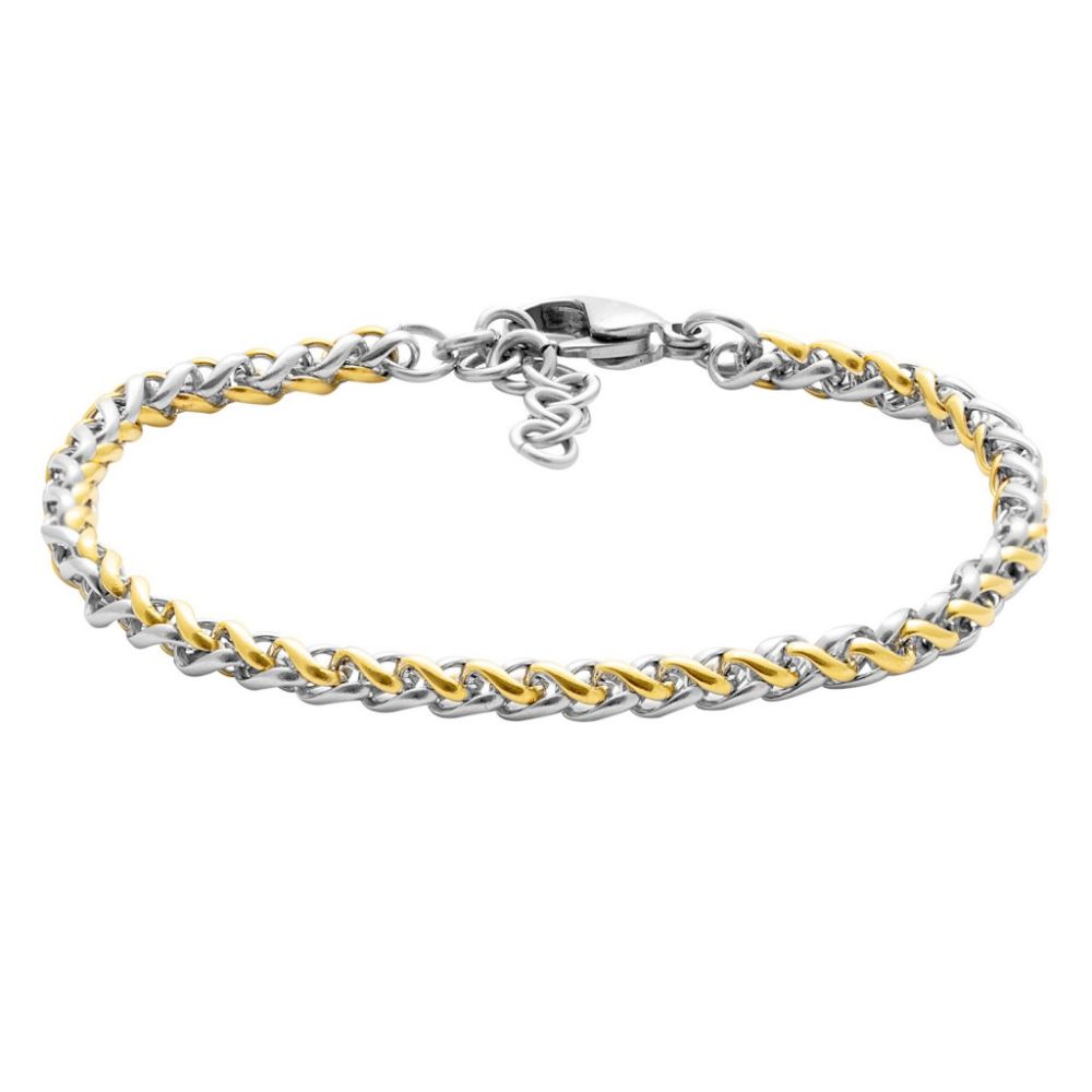 Stroili Bracciale Spiga Acciaio Bicolore Man Code