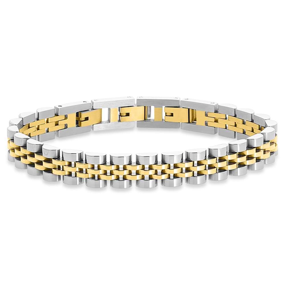 Stroili Bracciale Acciaio Bicolore Man Code