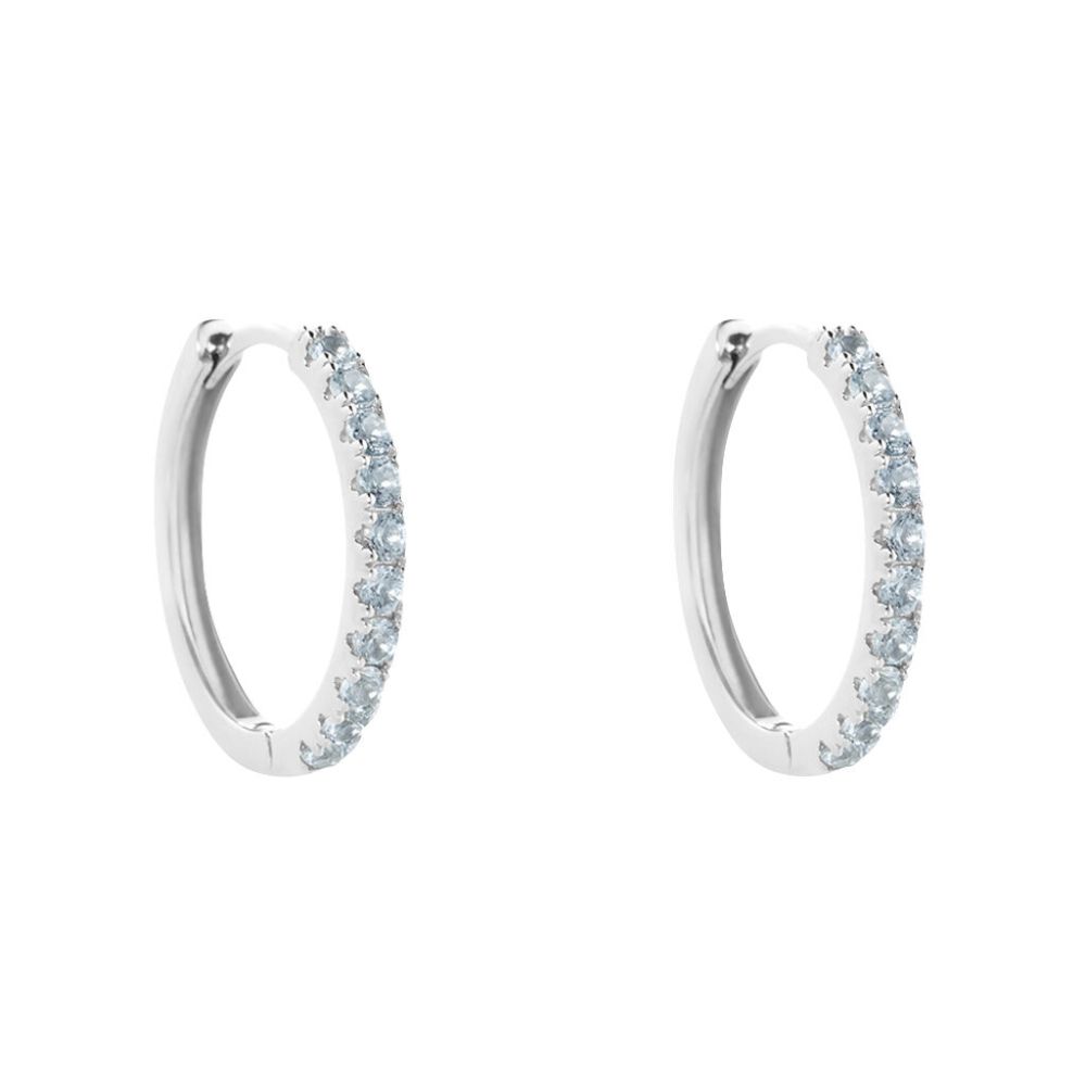 Stroili Cerchi Argento Zirconi Azzurri Silver Rainbow