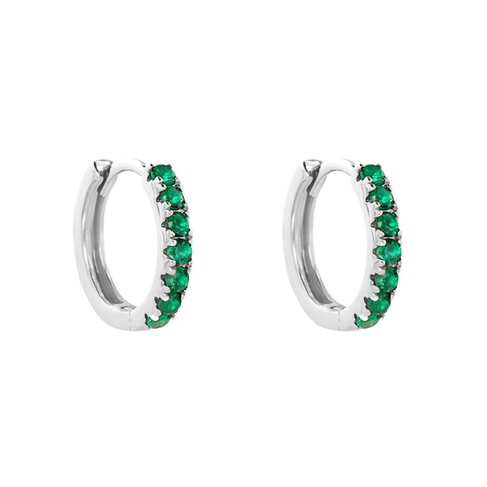 Stroili Cerchi Argento Zirconi Verdi Silver Rainbow