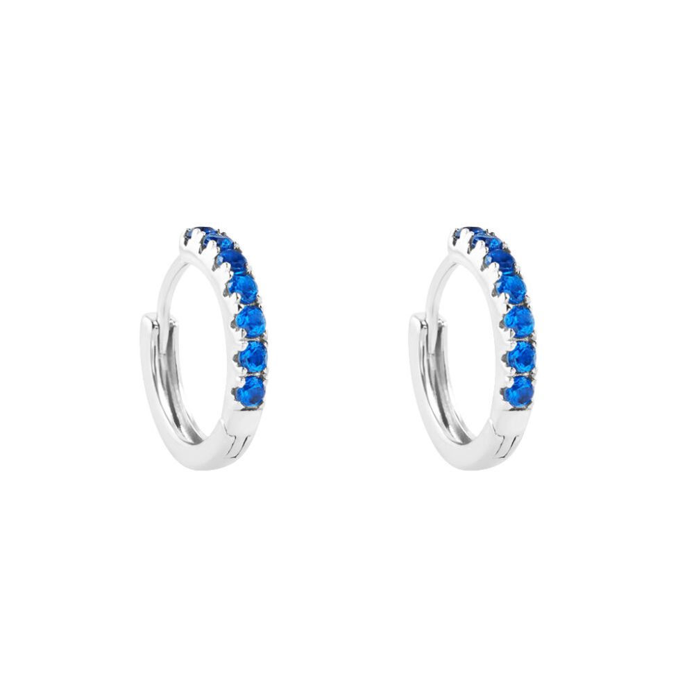Stroili Cerchi Argento Zirconi Blu Silver Rainbow