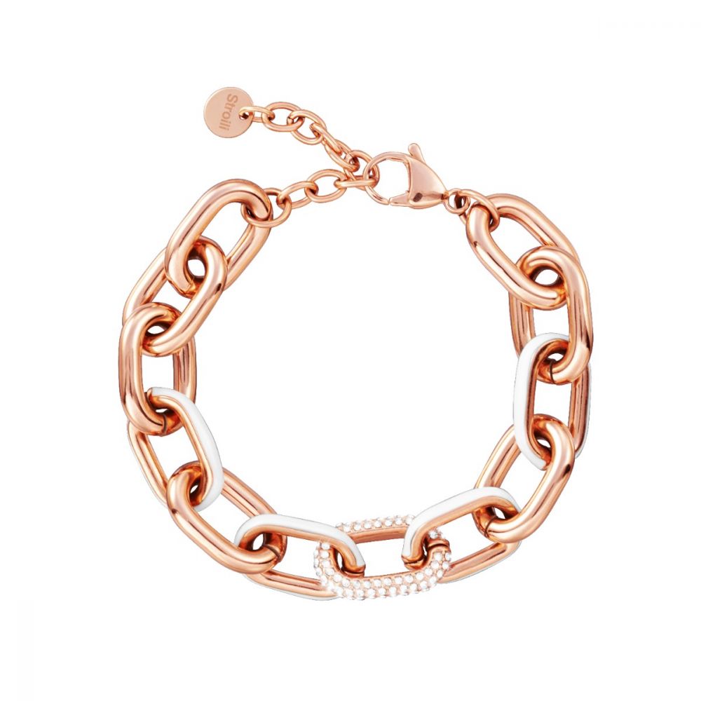 Stroili Bracciale Donna Acciaio Rosè e Bianco Lady Sweet