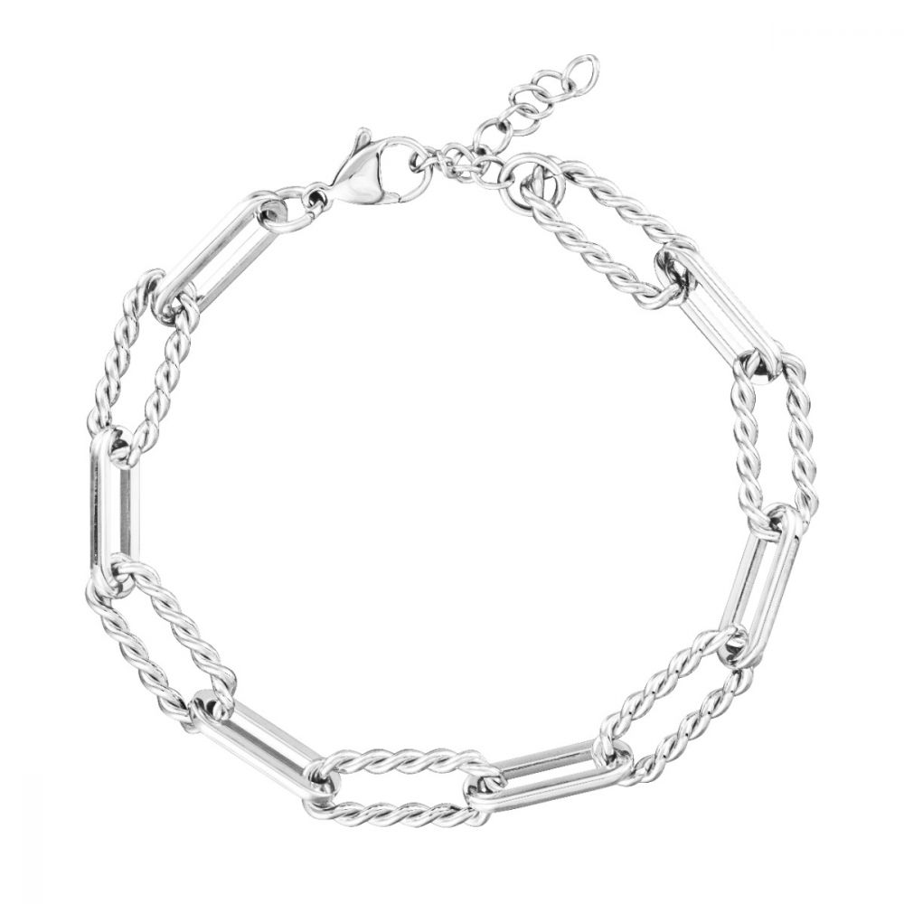 Stroili Bracciale Donna Acciaio Maglie ovali Lady Code