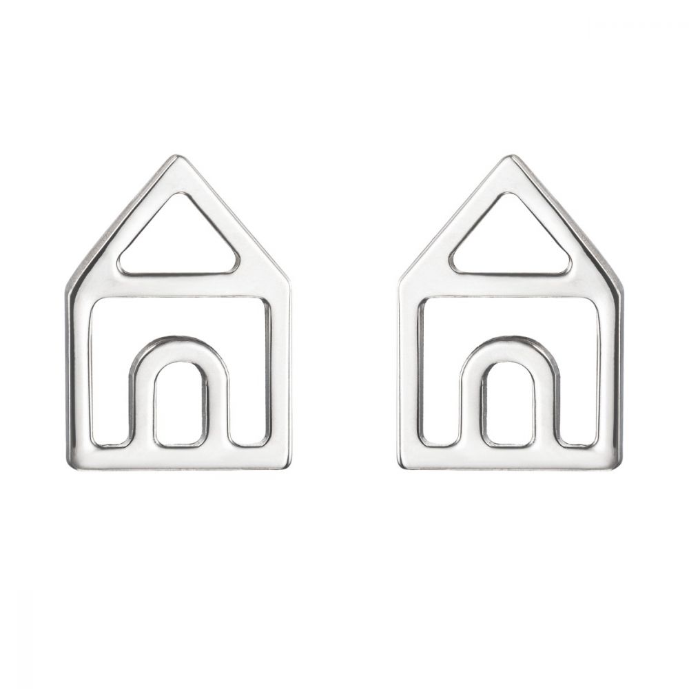 Stroili Orecchini Lobo Argento Casa Silver Collection