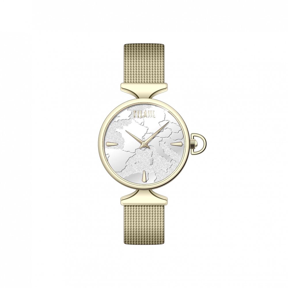 1ª Classe Orologio Donna Solo Tempo Acciaio Gold Stromboli