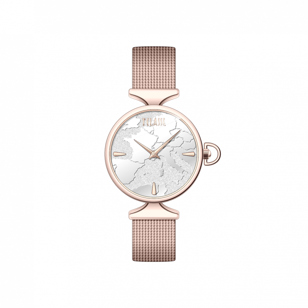 1ª Classe Orologio Donna Solo Tempo Acciaio Rosè Stromboli