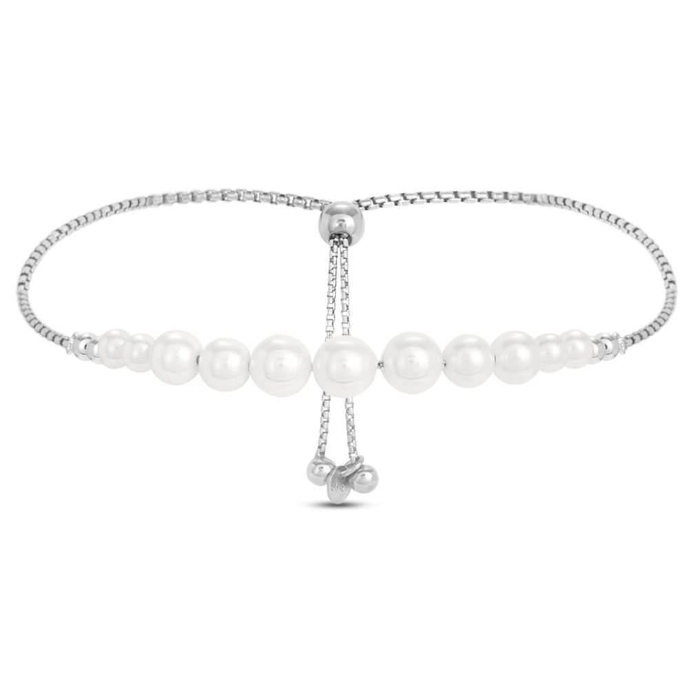 Stroili Bracciale Argento Perle Bianche Silver Pearls
