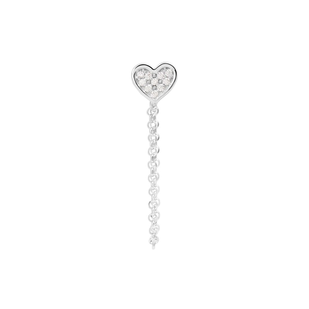 Stroili Mono Orecchino Argento Cuore Silver Moments