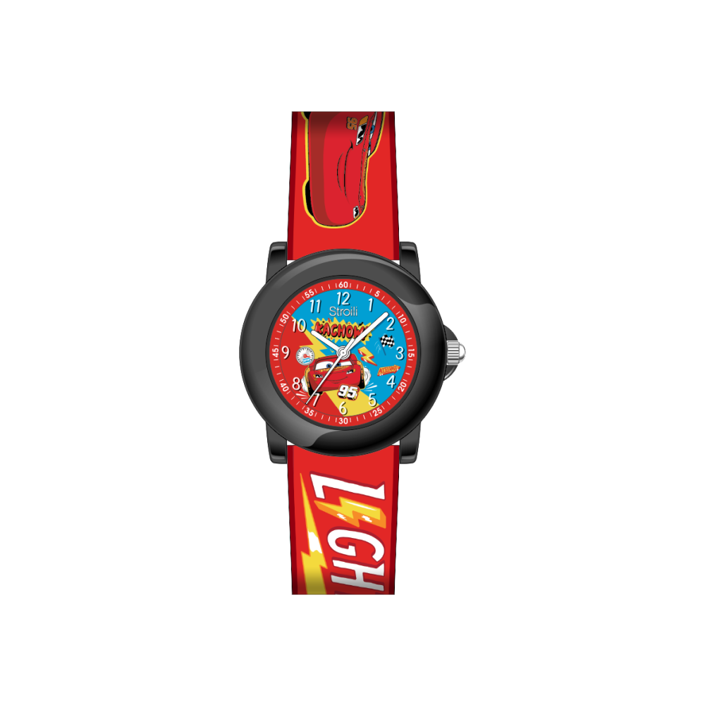 Disney Orologio Silicone Rosso e Cars