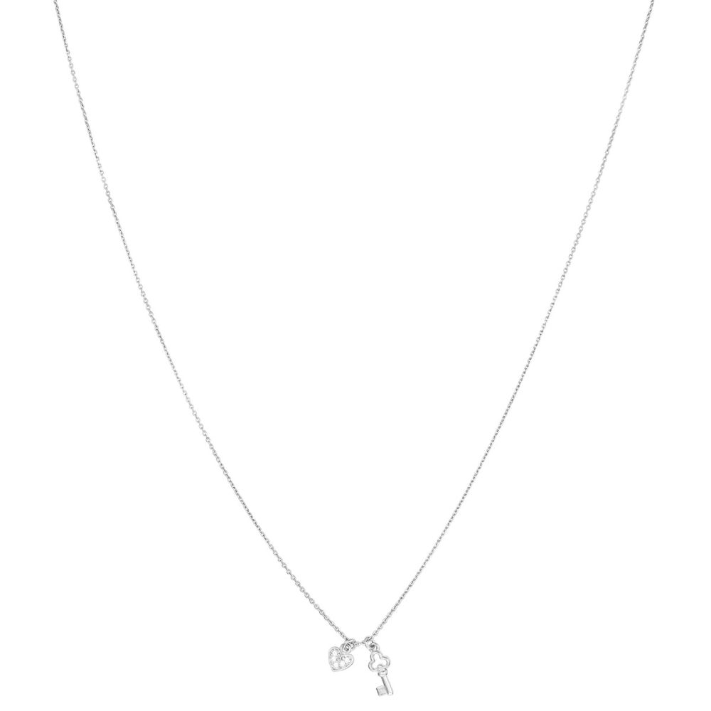 Stroili Collana Argento Cuore e Chiave Silver Moments