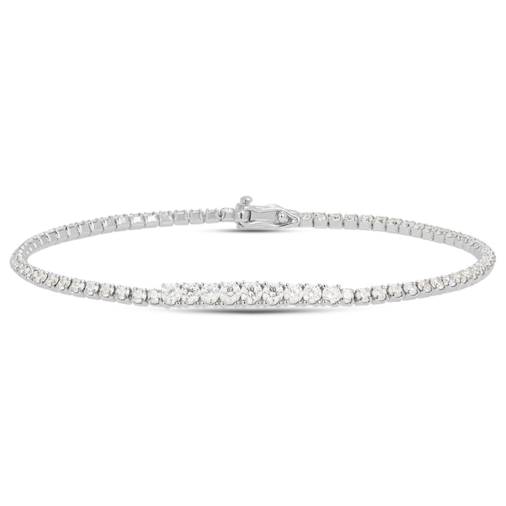 Stroili Tennis Zirconi Bianchi Silver Elegance