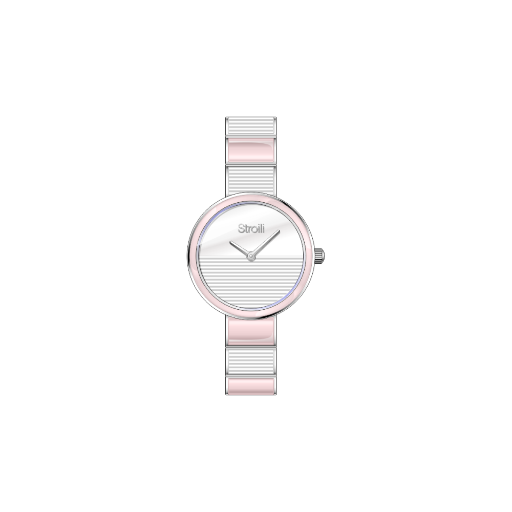 Stroili Orologio Solo Tempo Acciaio e Smalto Rosa Barcellona
