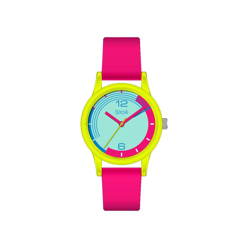 Stroili Orologio Solo Tempo Gomma Verde-Fucsia Mykonos