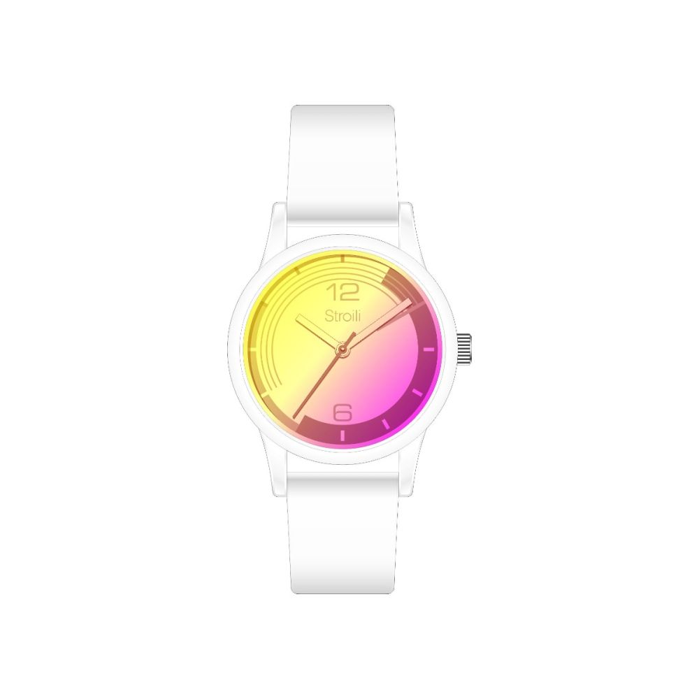 Stroili Orologio Solo Tempo Gomma Bianco Mykonos