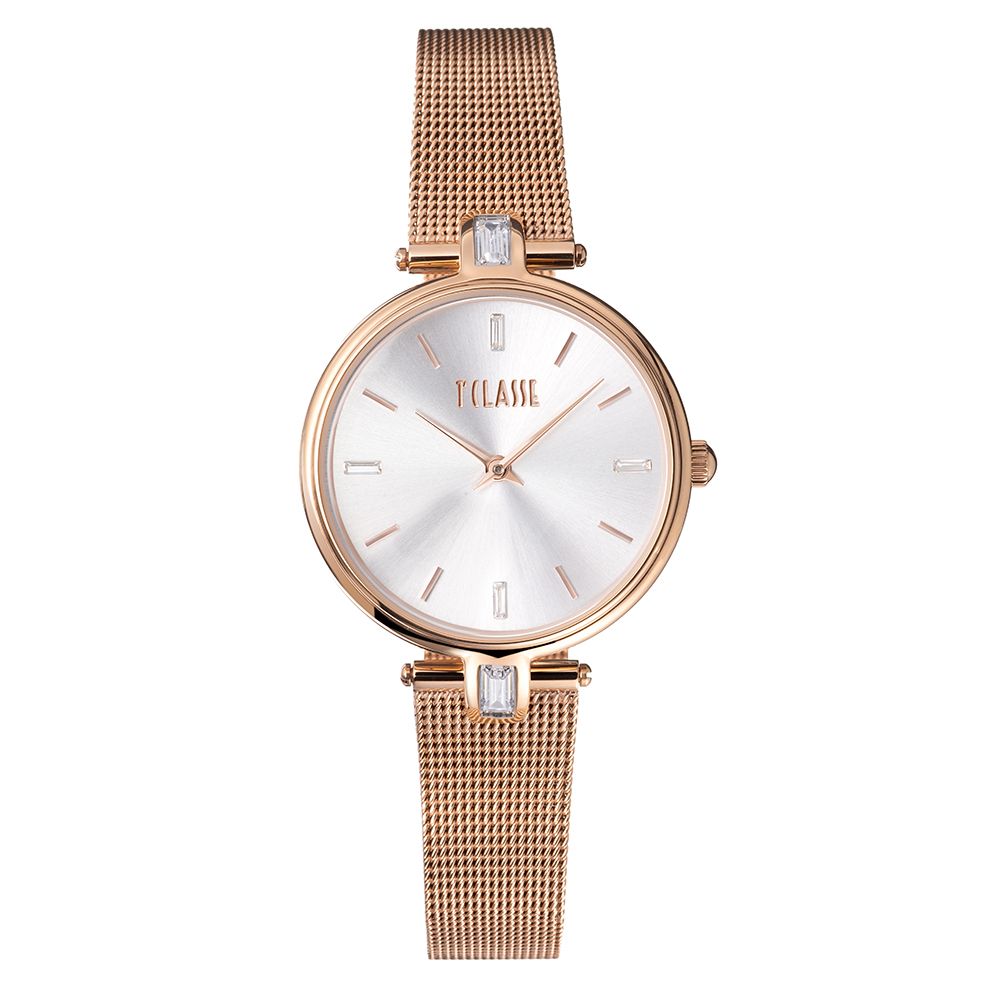 1° Classe Orologio Solo Tempo Acciaio Rosè Paros