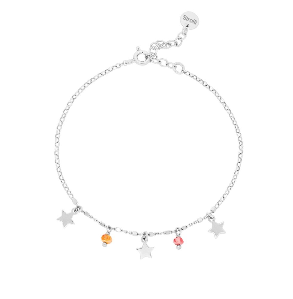 Stroili Bracciale Argento Stelle e Cristalli Silver Collection