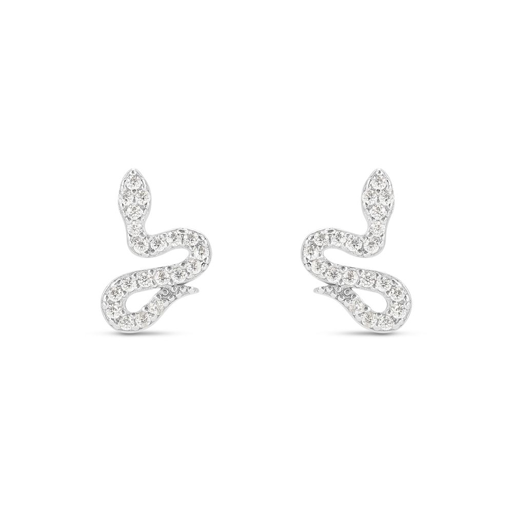 Stroili Orechini Argento Serpente con Zirconi Silver Moments