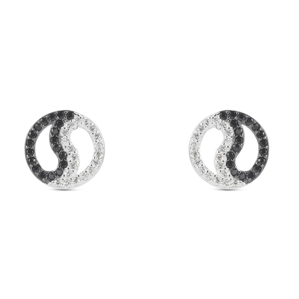 Stroili Orecchini Argento Ying Yang Silver Shine