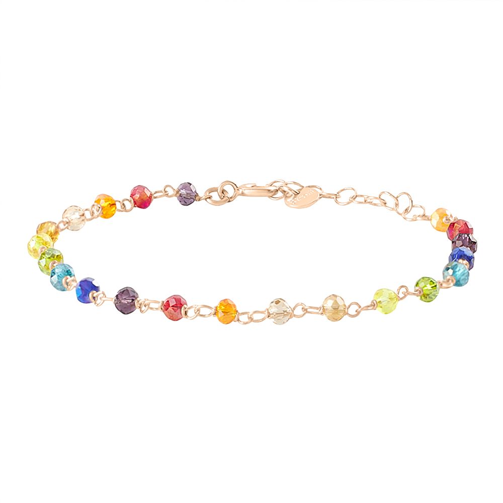 Stroili Bracciale Argento Rosè Cristalli Multicolor Silver Soul