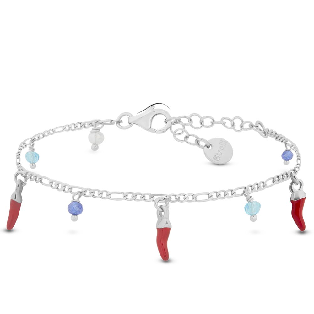 Stroili Bracciale Argento Cornetti e Cristalli Silver Soul