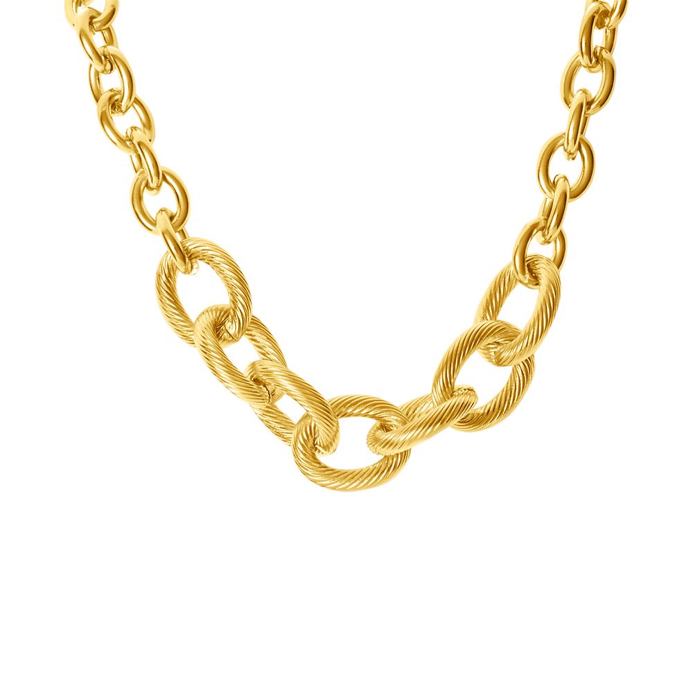 Stroili Collana Acciaio Dorato Lady Code