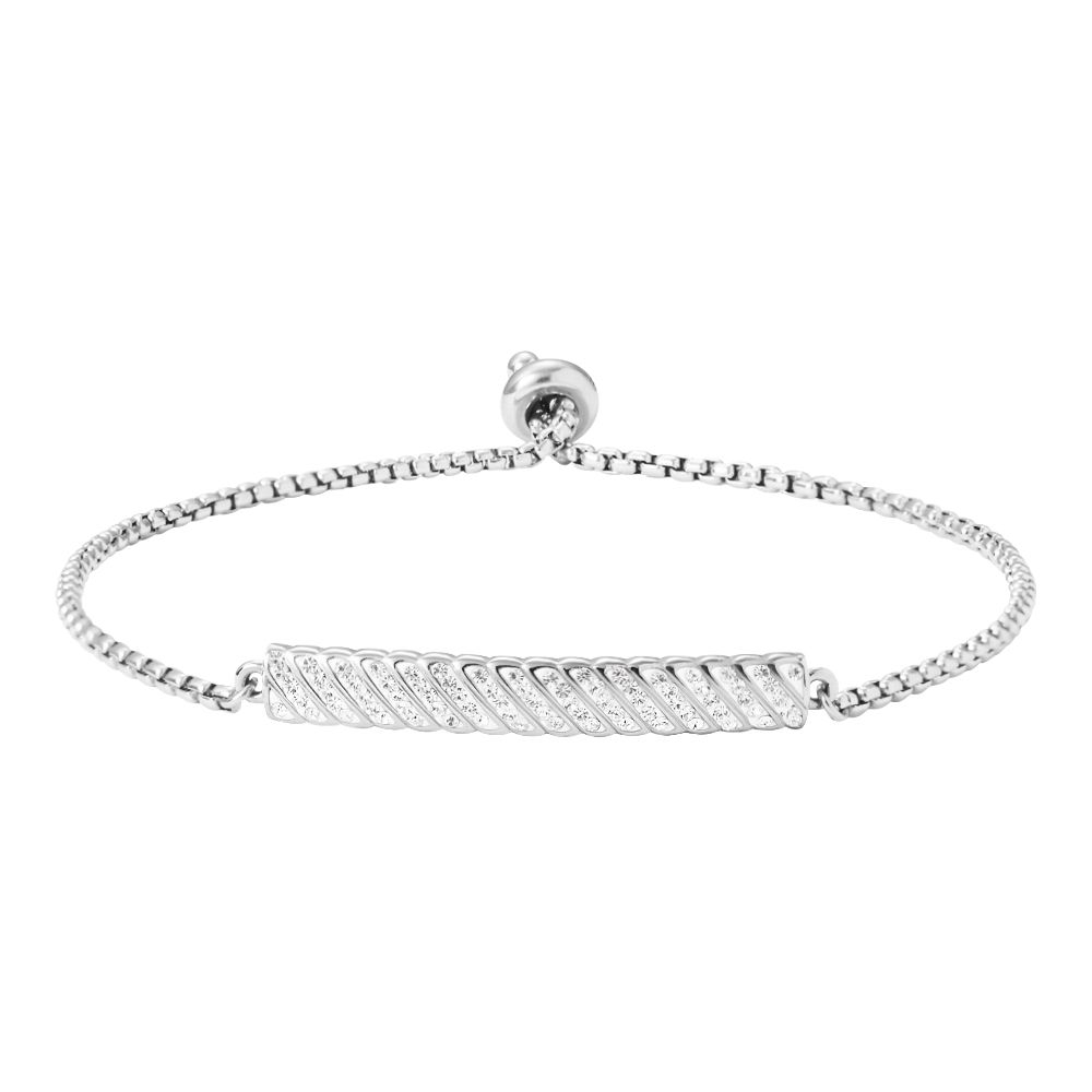 Stroili Bracciale Acciaio Piastra Zirconata Lady Phantasya