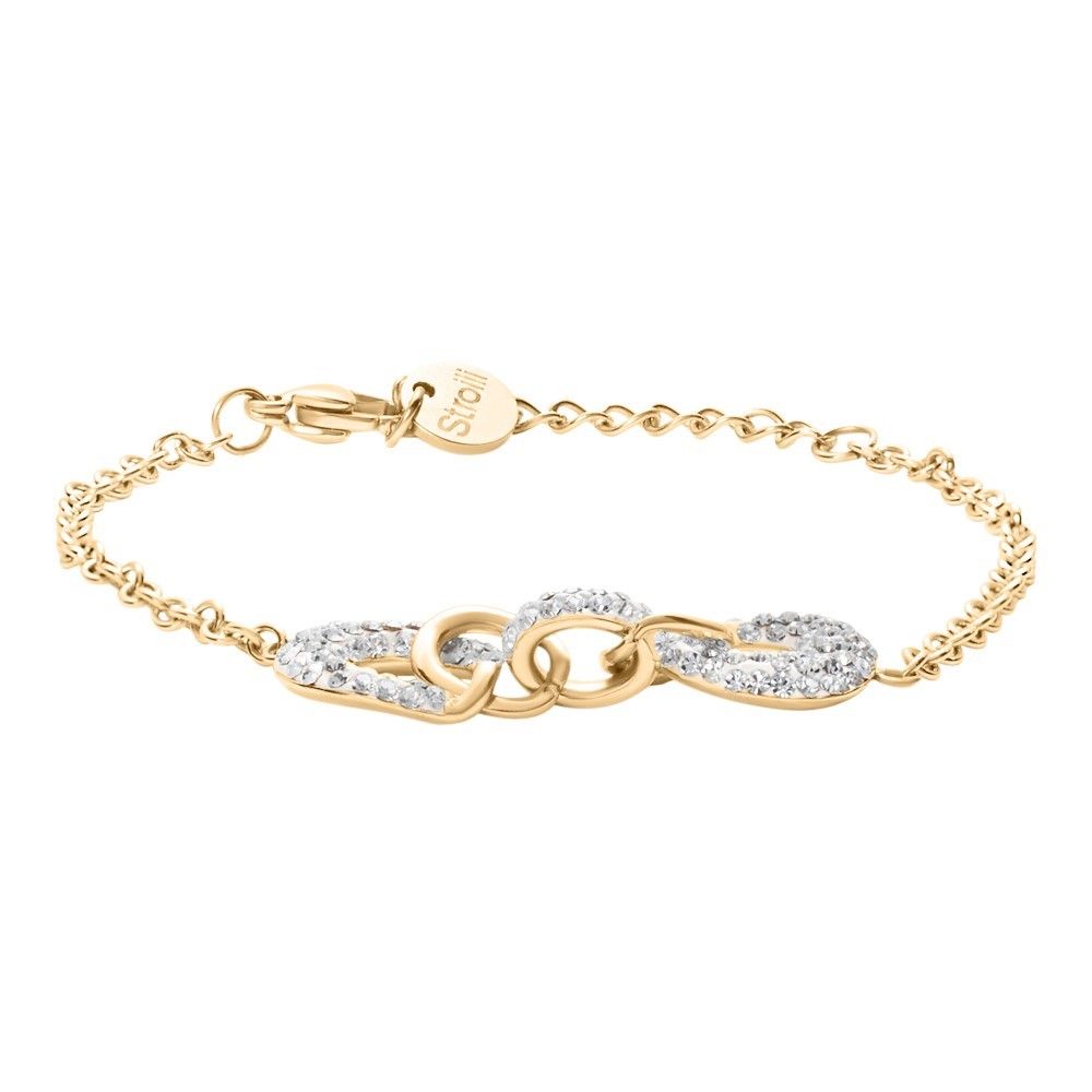 Stroili Bracciale Acciaio Rosè e Cristalli Lady Phantasya