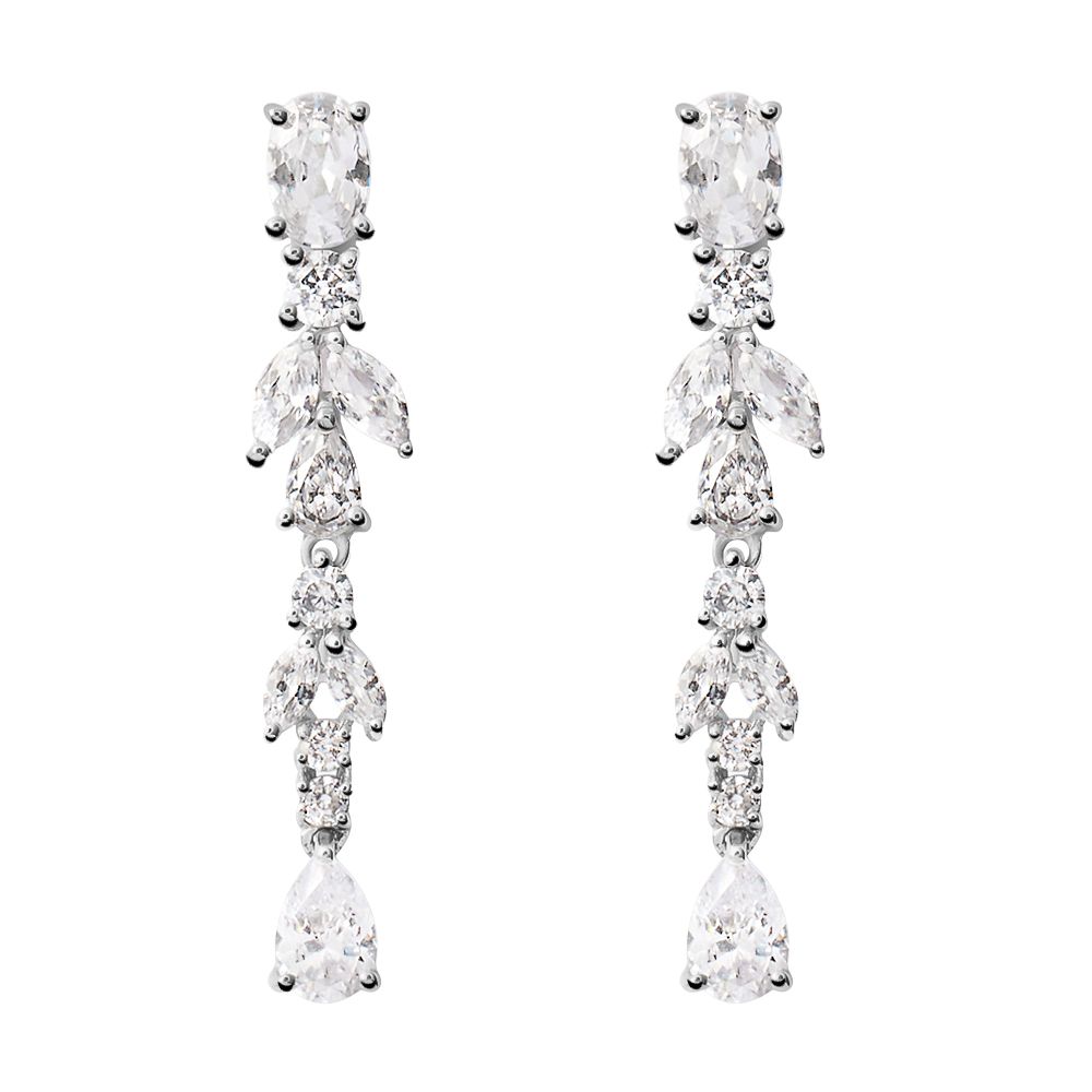 Stroili Orecchini Argento e Cristalli Silver Elegance