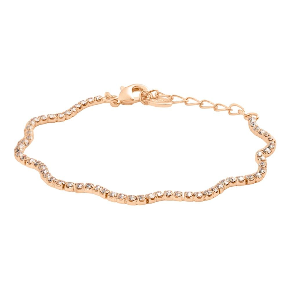 Stroili Bracciale Ottone Rosato e Cristalli Romantic Shine