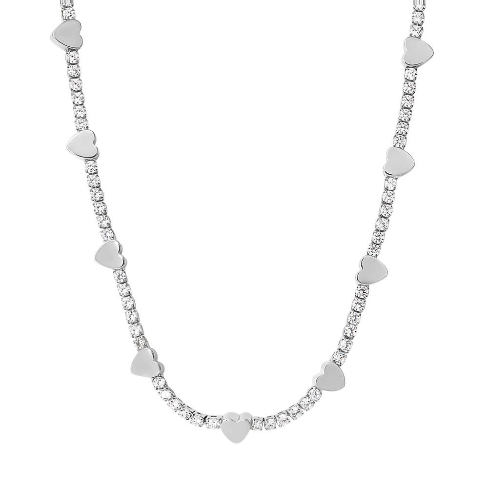 Stroili Collana Ottone Cuori e Cristalli Romantic Shine