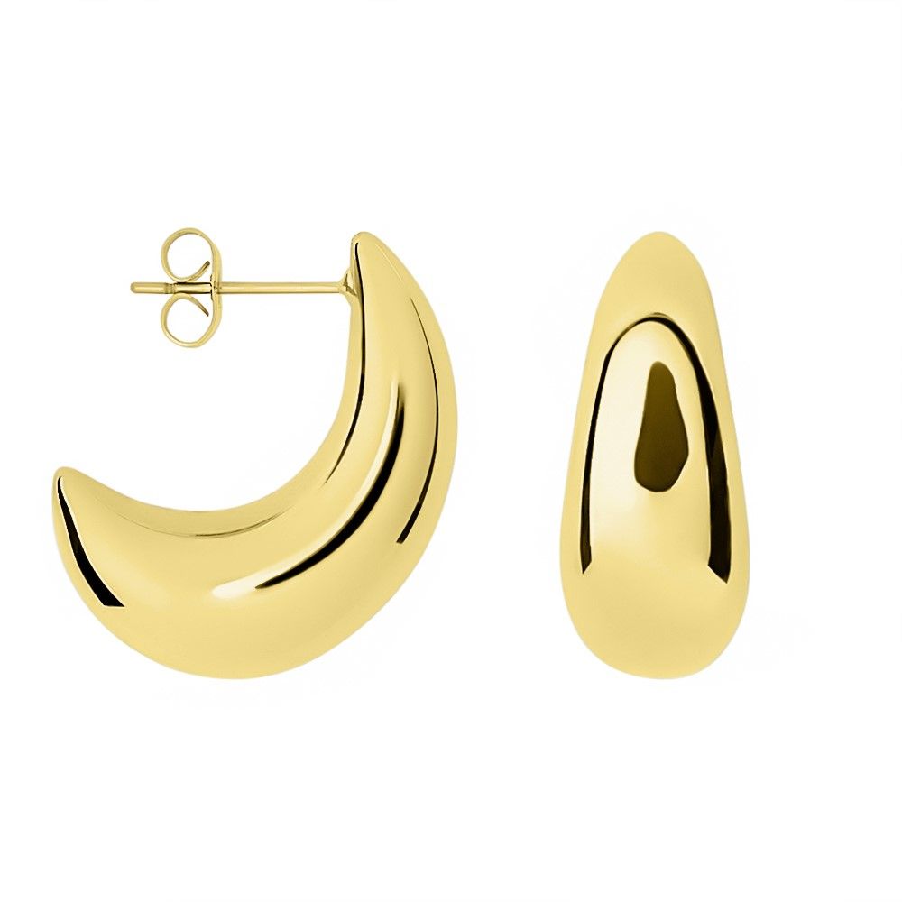 Stroili Orecchini Acciaio Gold con Goccia Lady Code