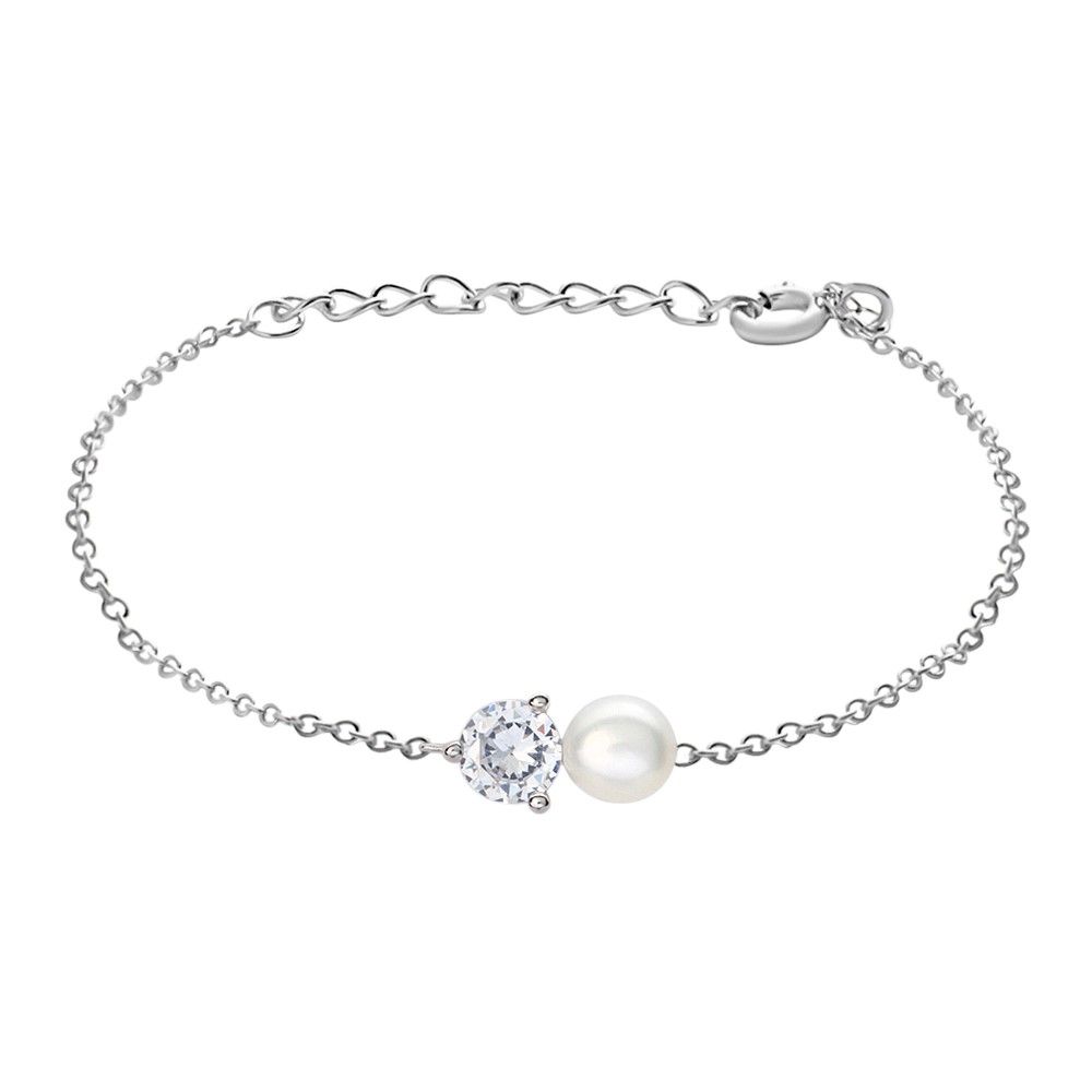 Stroili Bracciale Argento Punto Luce e Perla Silver Pearls