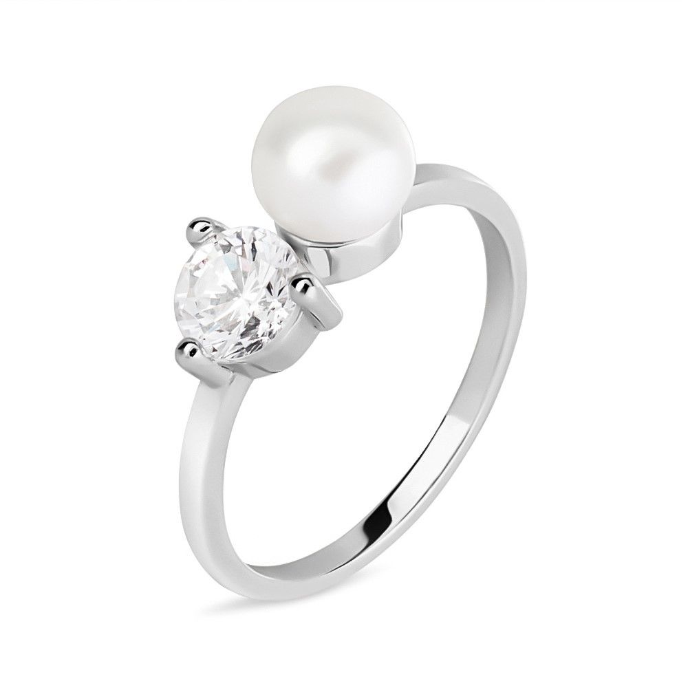 Stroili Anello Argento Punto Luce e Perla Silver Pearls