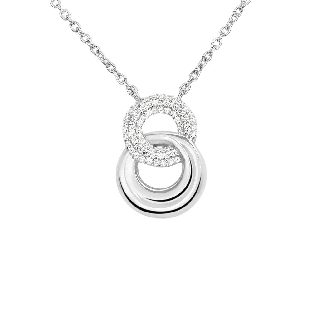 Stroili Collana Argento Doppio Cerchio Silver Shine