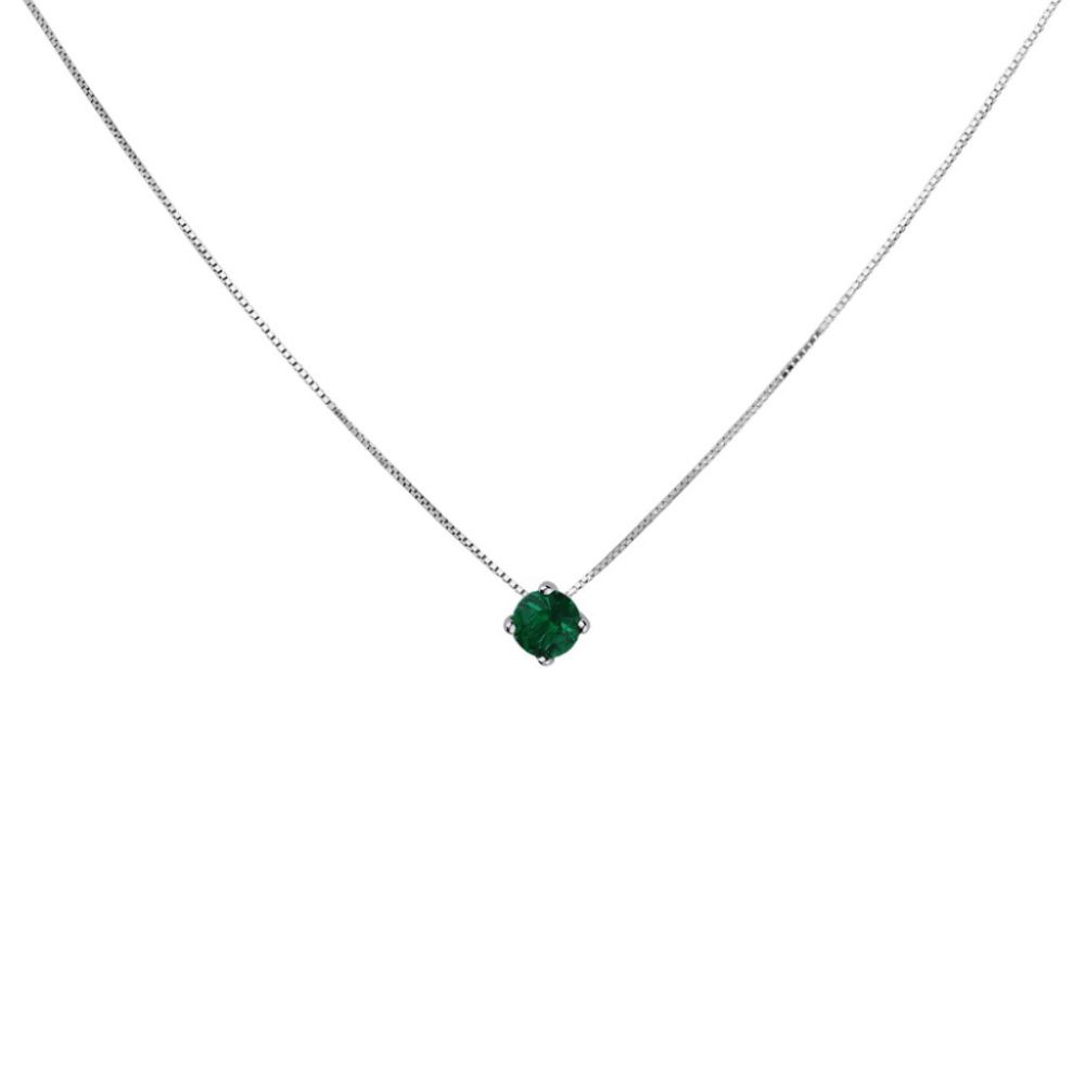 Stroili Collana Argento Zircone Verde Silver Raimbow