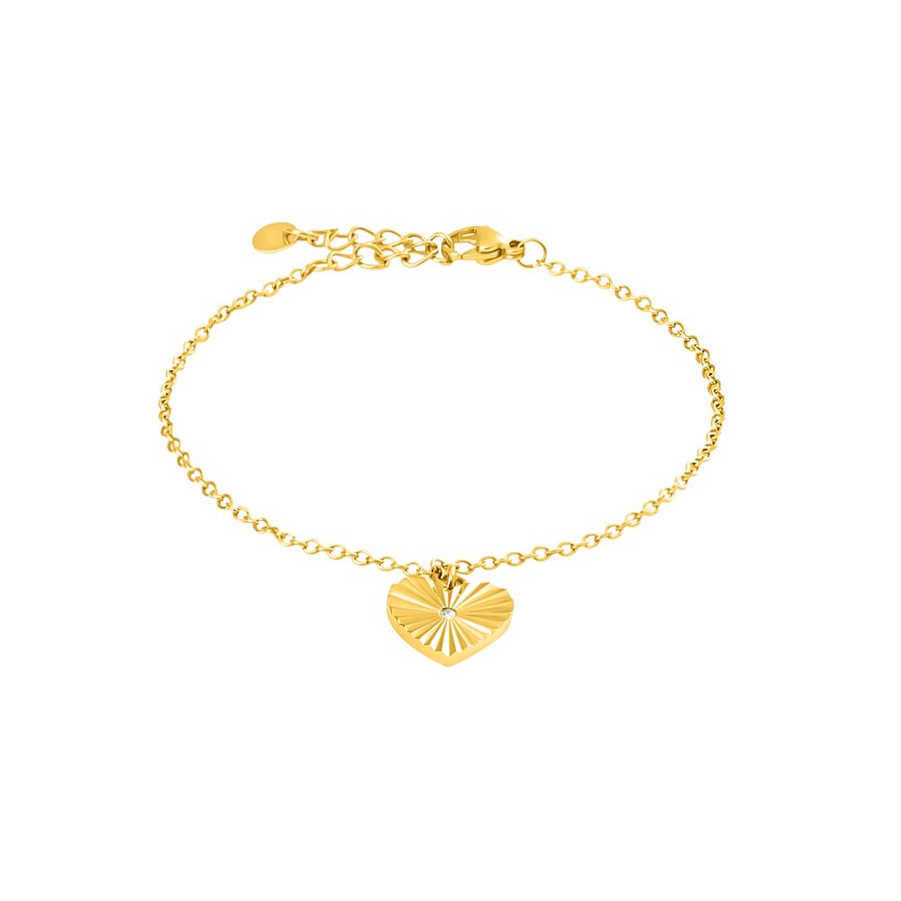 Stroili Bracciale Acciaio Gold Con Cuore Lady Code