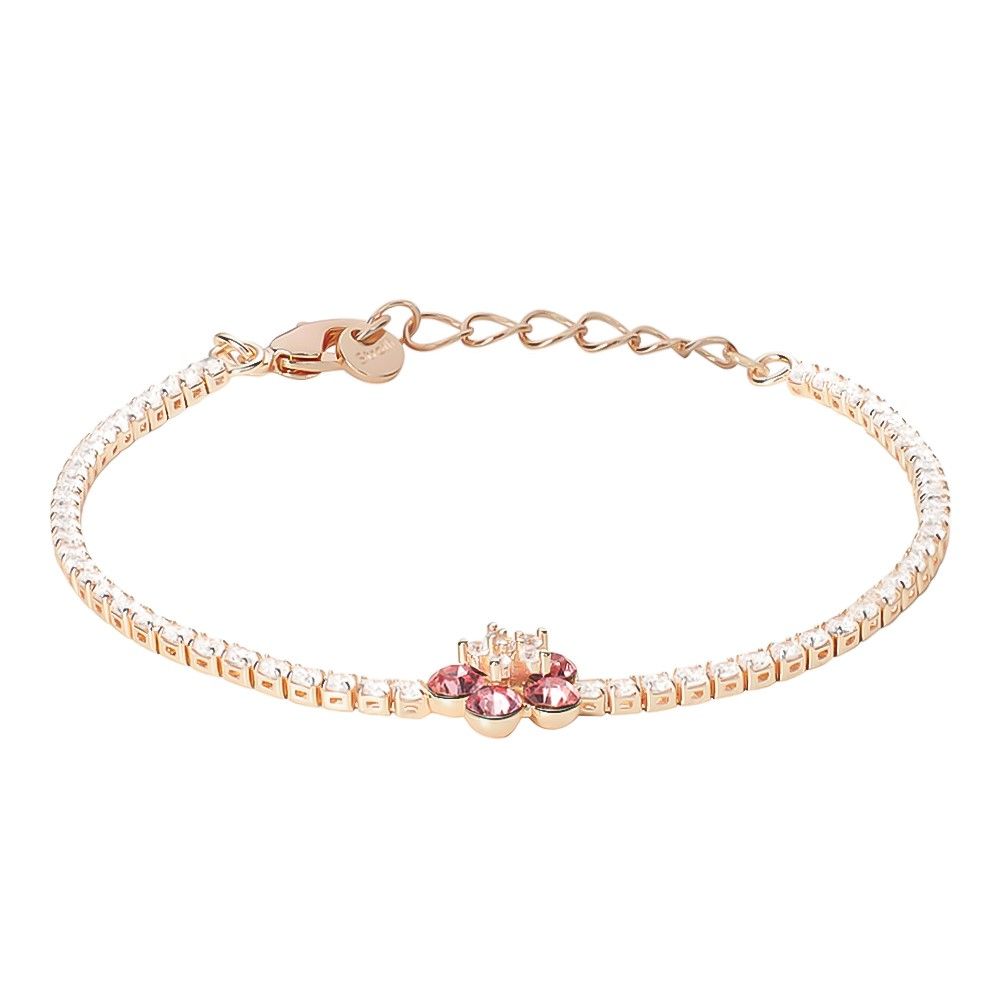 Stroili Bracciale Ottone Rosato e Cristalli Romantic Shine